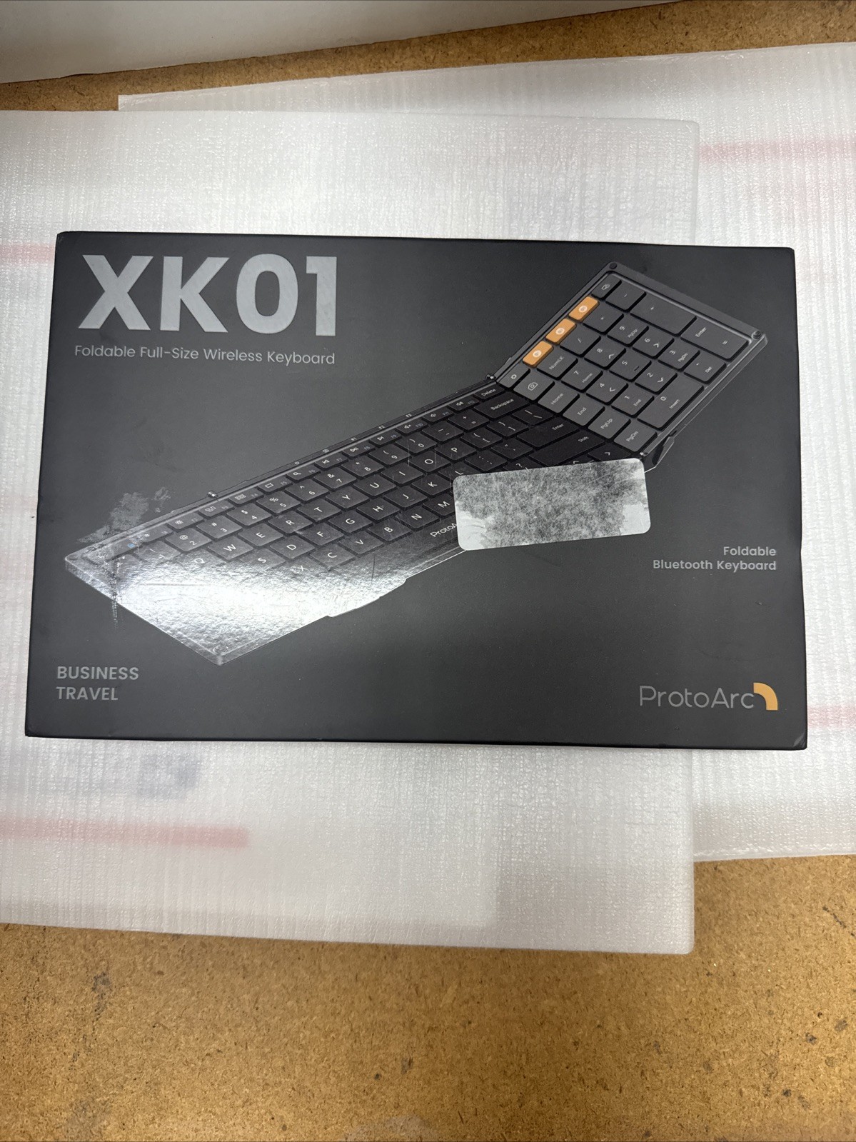 ProtoArc XK01  Foldable Backlit Full Size Wireless Keyboard Business Travel