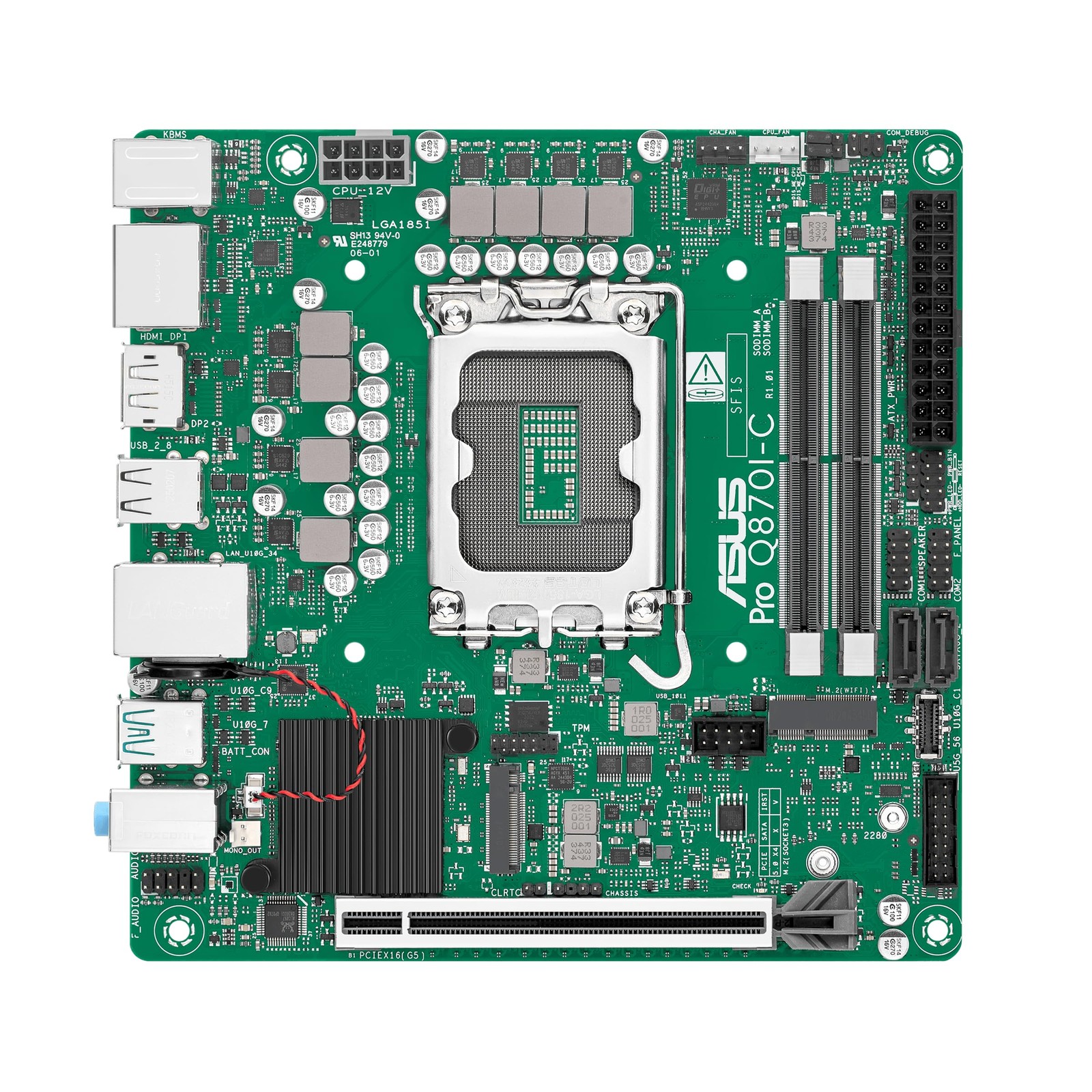 ASUS Pro Q870I-C-CSM Intel® Q870 mITX Commercial CSM Motherboard with Intel®