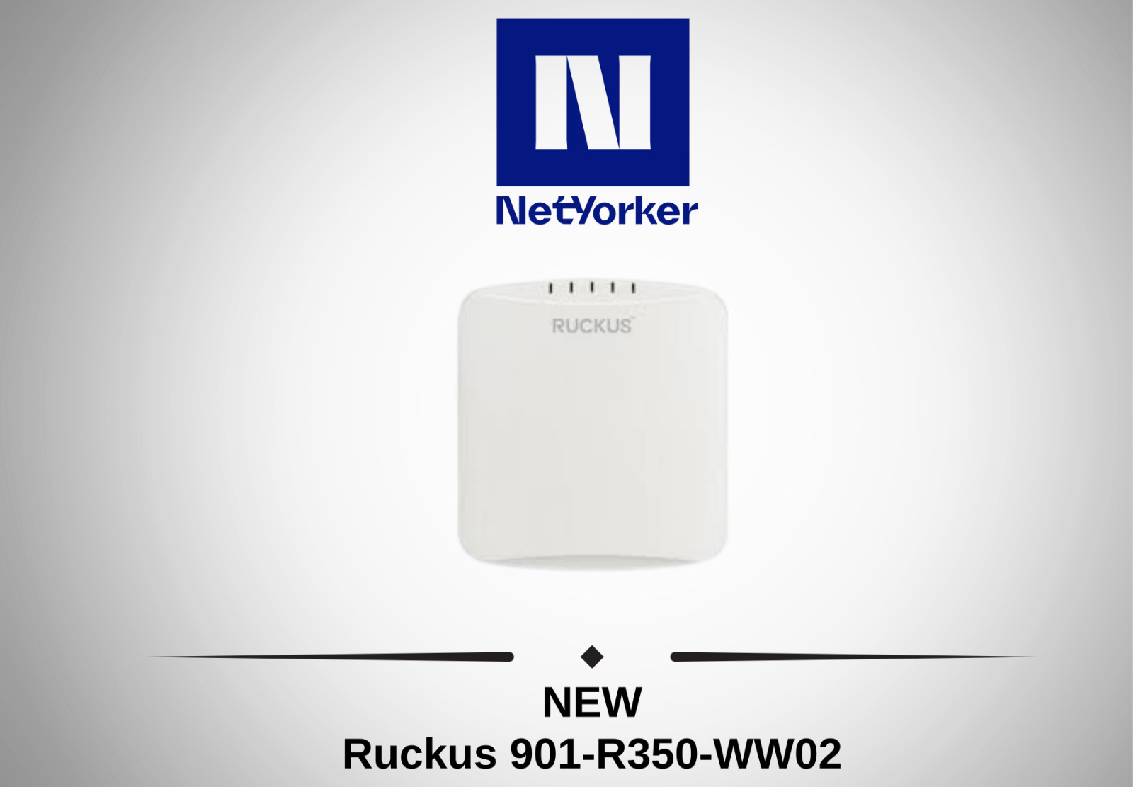 NEW Ruckus 901-R350-WW02  Dual Band Smart Mesh WiFi 6 Wireless Access Point