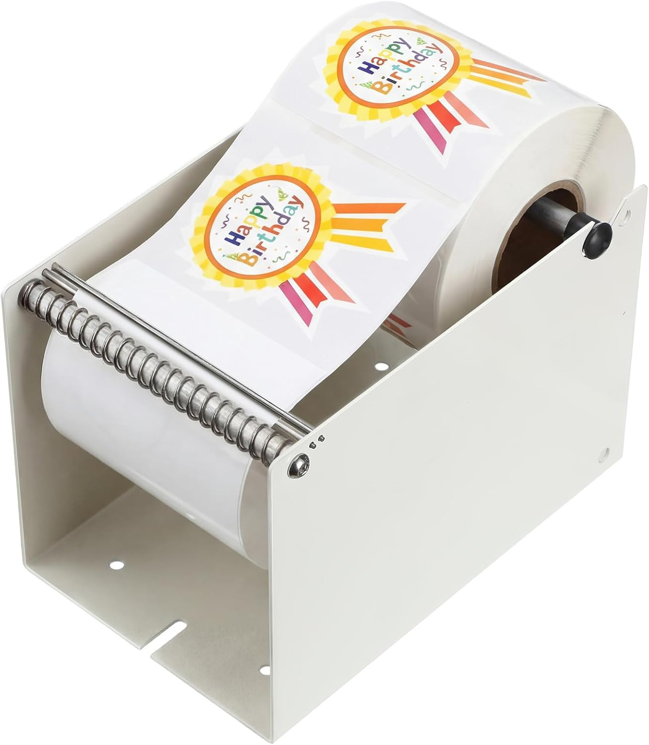 Label Sticker Roll Dispenser Manual Label Dispenser Adjustable Metal Sticker Rol