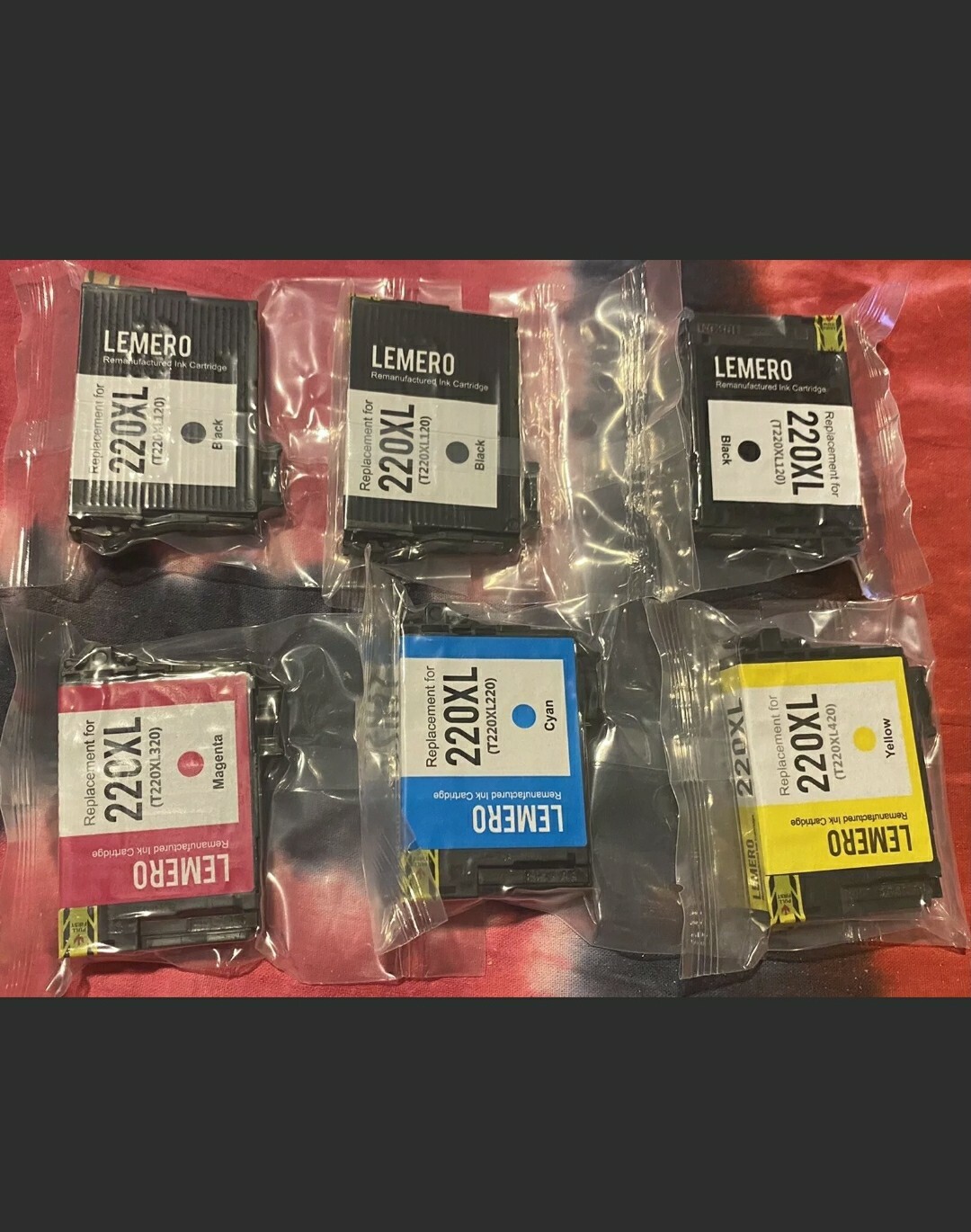 LEMERO Remanufactured Ink Cartridges Replacement for Epson 220XL 220 XL T220XL t
