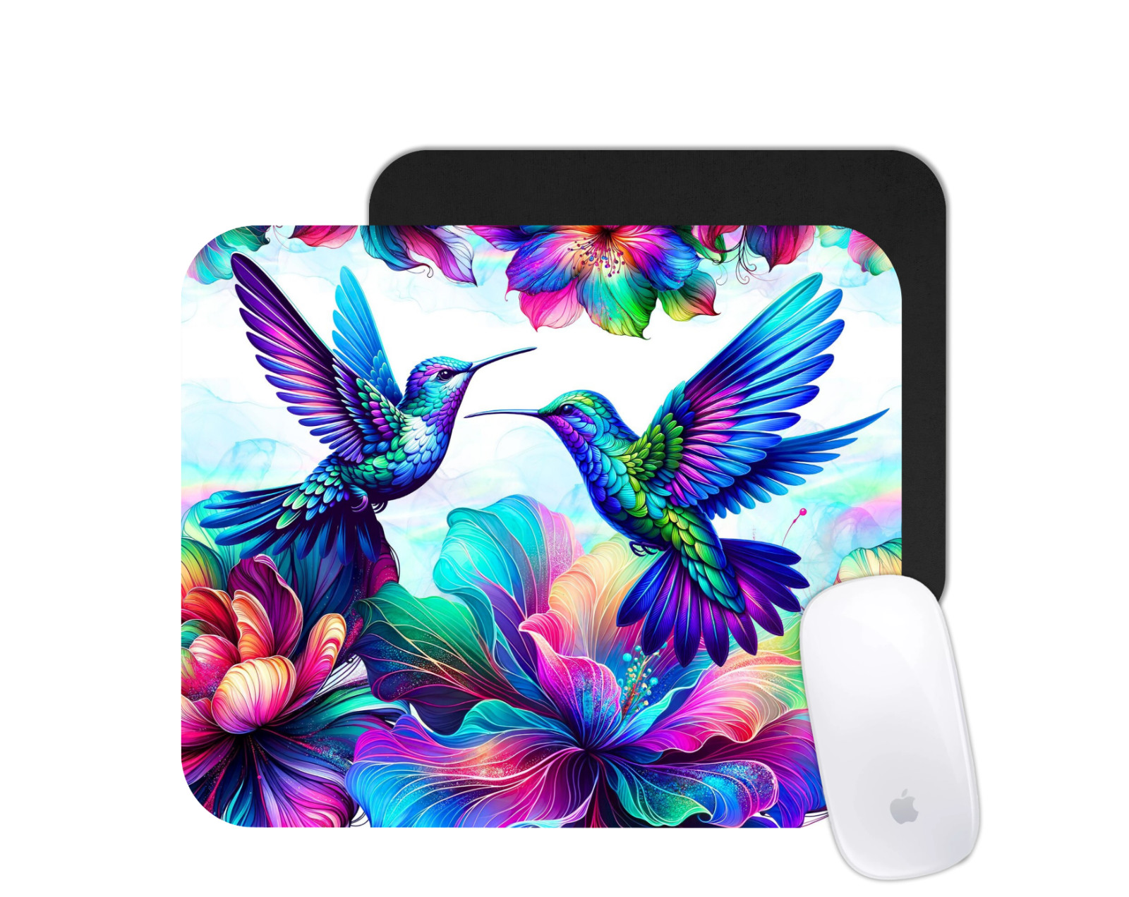 Colorful Hummingbirds Mouse Pad Laptop Computer Office Mat