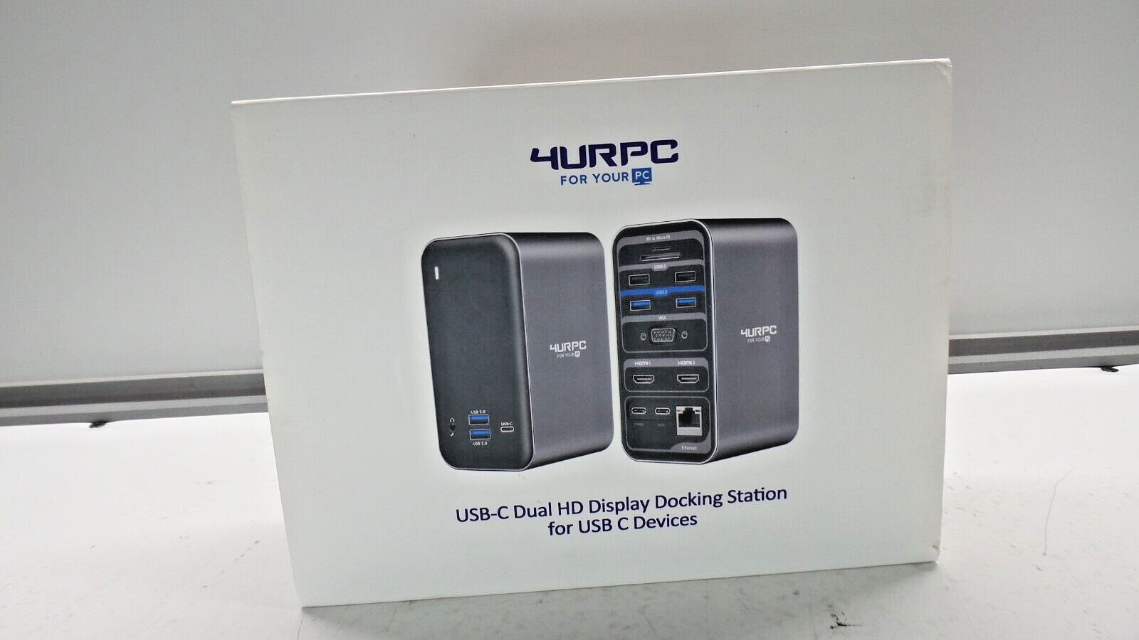 4URPC DS-C05 USB-C Dual HD Display Docking Station for USB C Devices, Working.