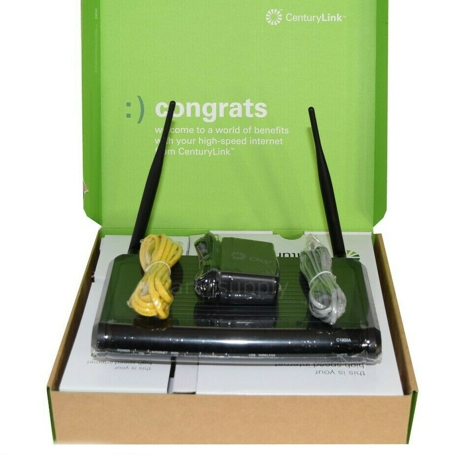  CenturyLink C1900A Actiontec Wi-Fi Router Telephony Modem Gateway VDSL2+ 
