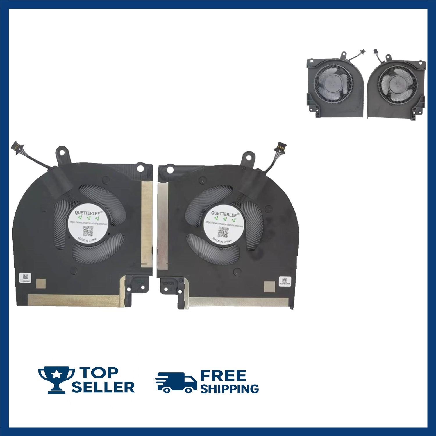 High-Performance CPU & GPU Cooling Fan Replacement for Alienware X17 R1/R2 2021