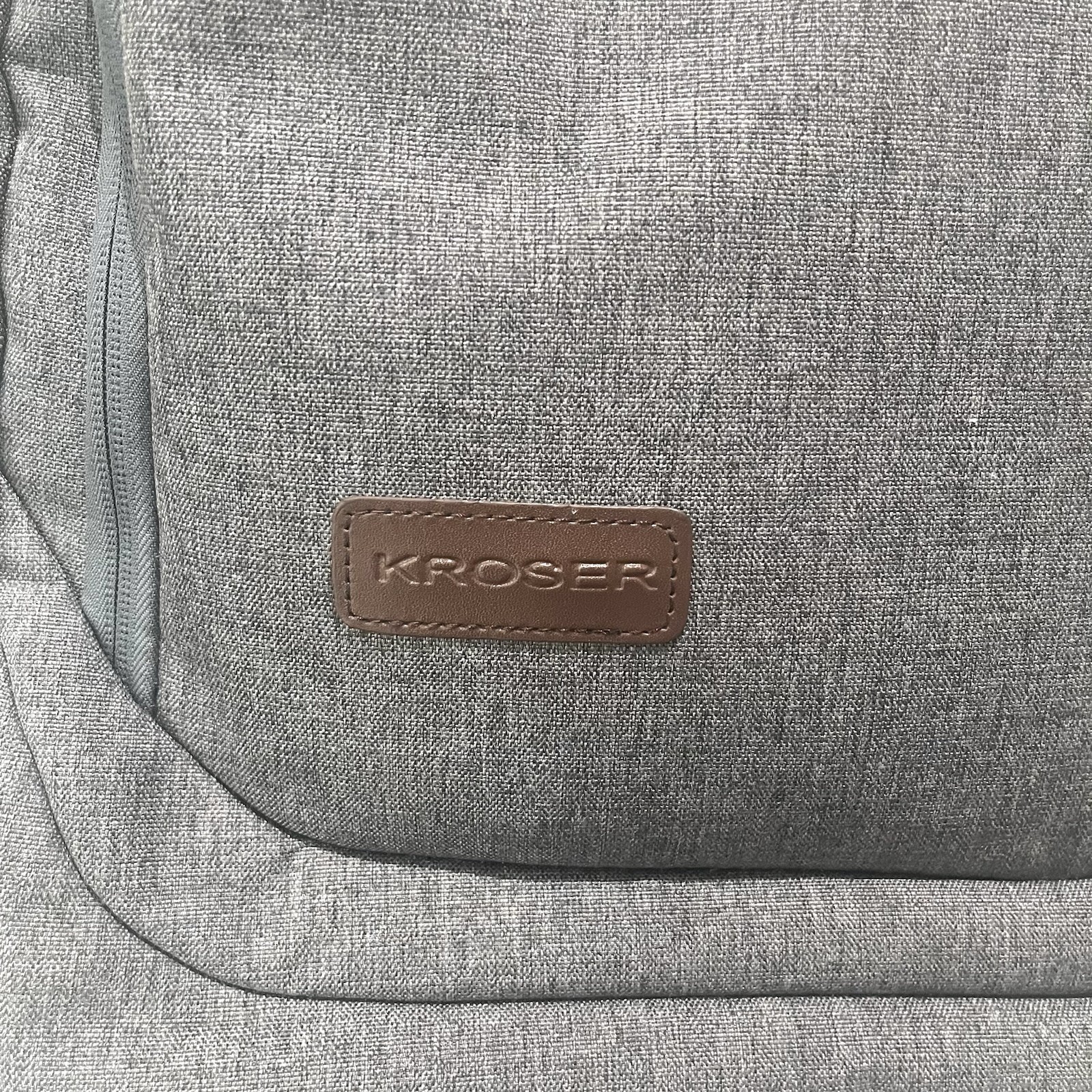 KROSER 17.3 inch Laptop iPad Backpack Gray Padded Back Travel Charging Port