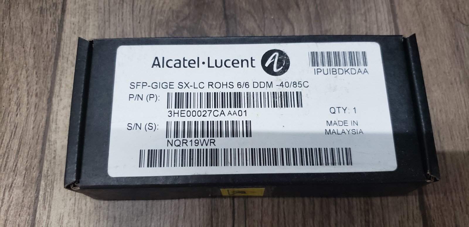 NEW ALCATEL-LUCENT 3HE00027CA TRANSCEIVER AA 01 SFP-GIGE SX-LC ROHS 6/6 DDM-40