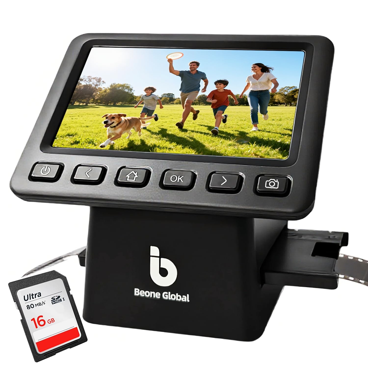 BEONEGLOBAL ClearScan P5 Film Scanner with SD Card, Upgraded Version, 24MP Hi...