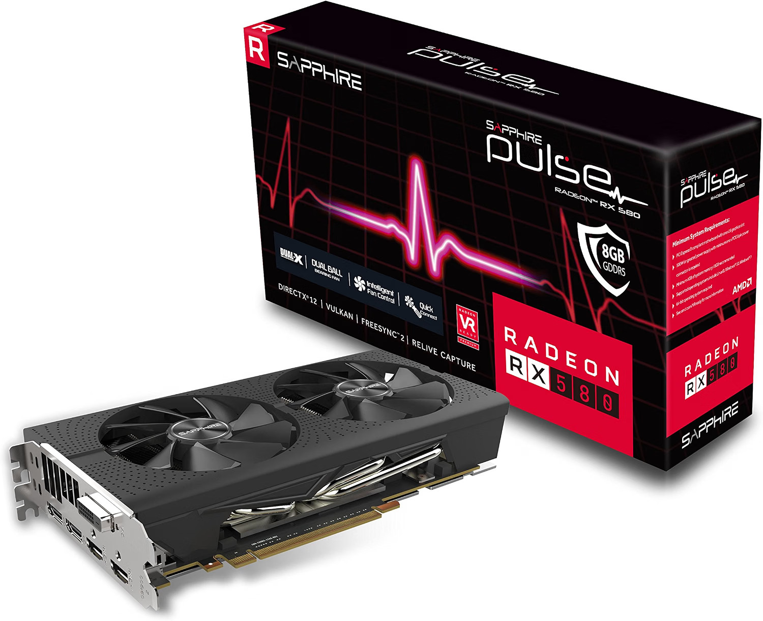 SAPPHIRE Pulse Radeon RX 580 8GB GDDR5 Graphics Card Gently Used In Original Box