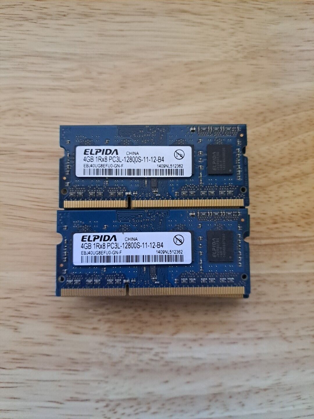 Lot Of 10 ELPIDA 4GB 1RX8 PC3-12800S-11-12-B4 EBJ40UG8EFU0-GN-F. #X514