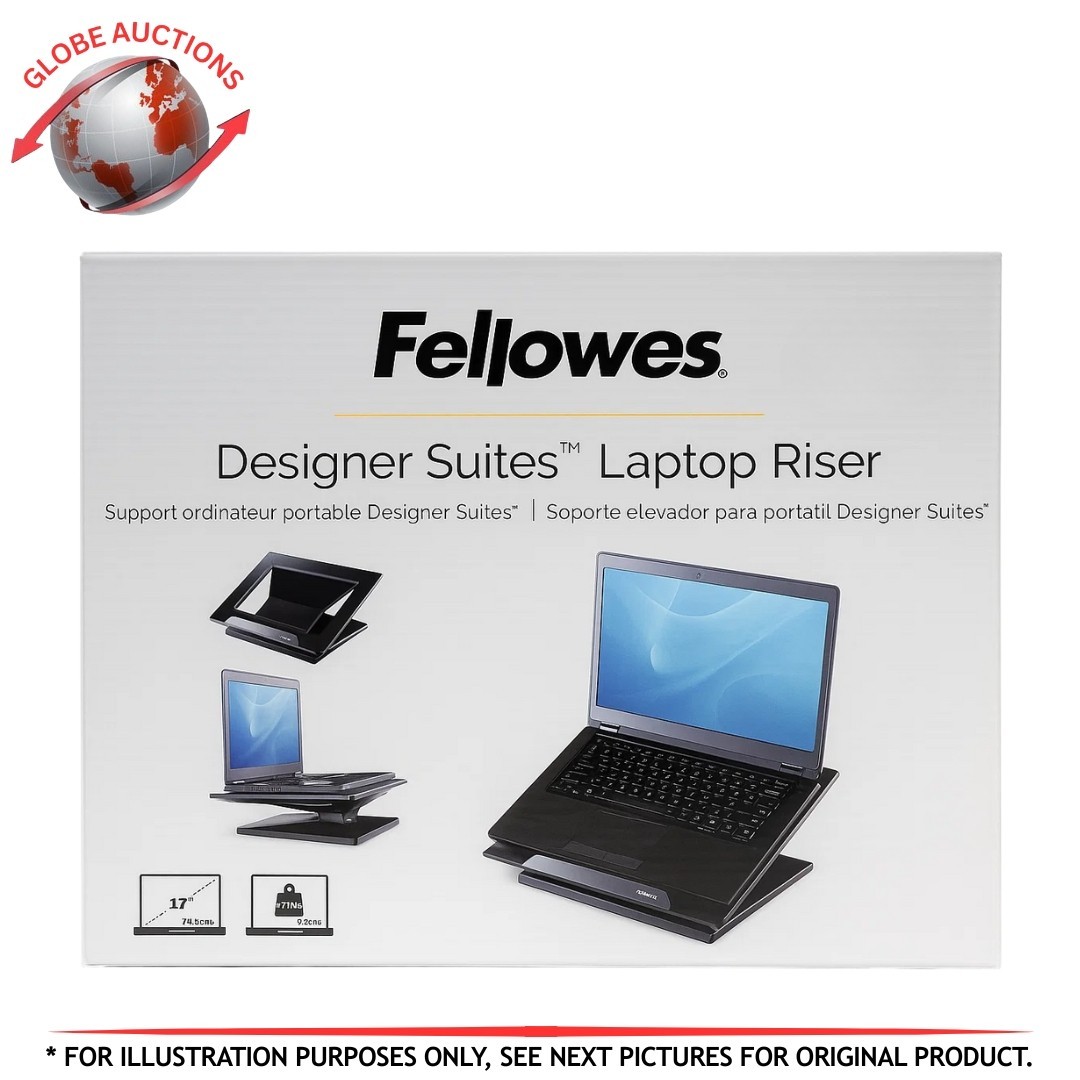 Fellowes Designer Suites Laptop Riser Adjustable Stand for 17" Laptops