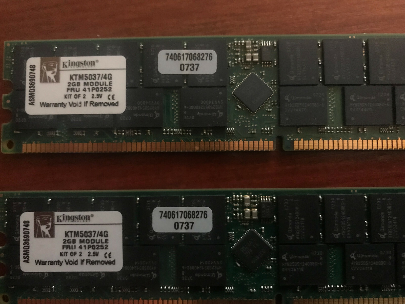 KINGSTON KTM5037/4G 2x 2GB DDR-266MHz ECC