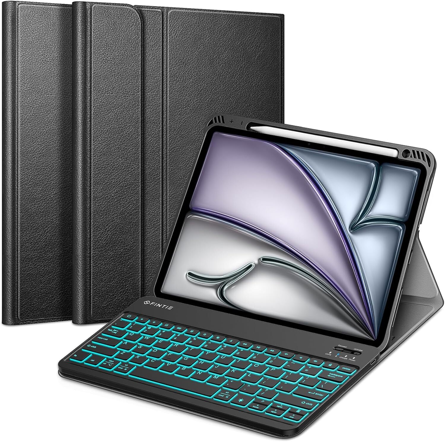 Backlight Keyboard Case for iPad Air 13-inch (M2) 2025 2024 Soft TPU Cover Stand