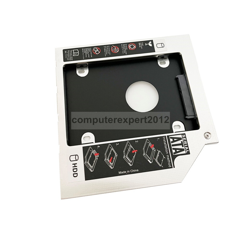 9.5mm SATA 2nd HDD Hard Drive Caddy Adapter for Fujitsu LifeBook P772 S760 S904