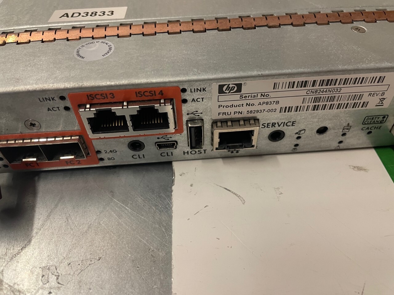 HP AP837B SPS Controller P2000 G3 FC/iSCSI, 582937-002, AP837B