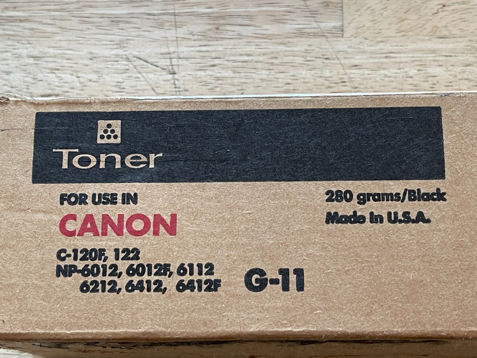 G-11 Black Toner - For Canon - Katun Brand - New Open Box