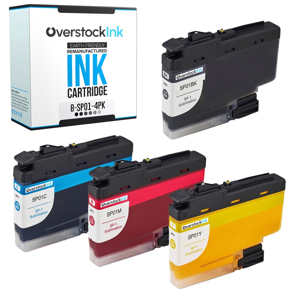 4-Pack Compatible OSI SP01 Ink fits Brother SP1 Sublimation Printer