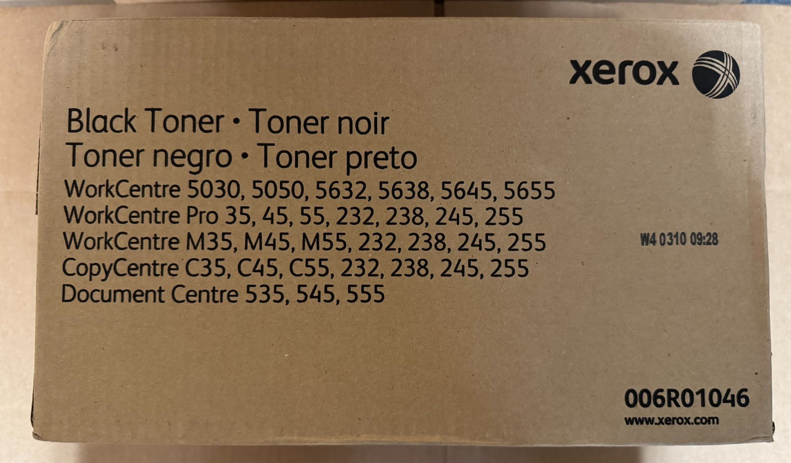 Genuine Xerox 006R01046 OEM, Black Toner Cartridges 006R1046, 6R01046, 6R1046