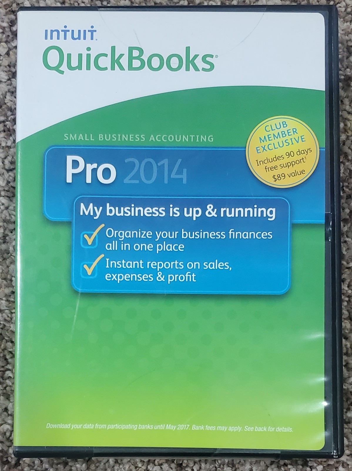Intuit QuickBooks Pro 2014 Windows Accounting Software Complete - 