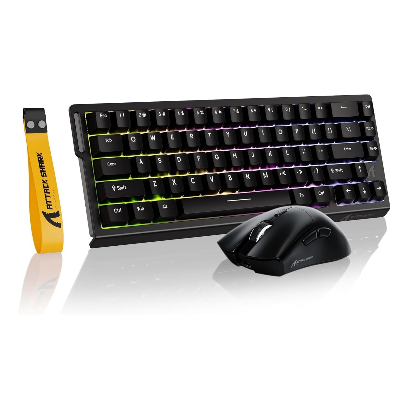 Attack Shark X68 HE 8KHz Magnetic Switch Gaming Keyboard & R1 Gaming Mouse Combo
