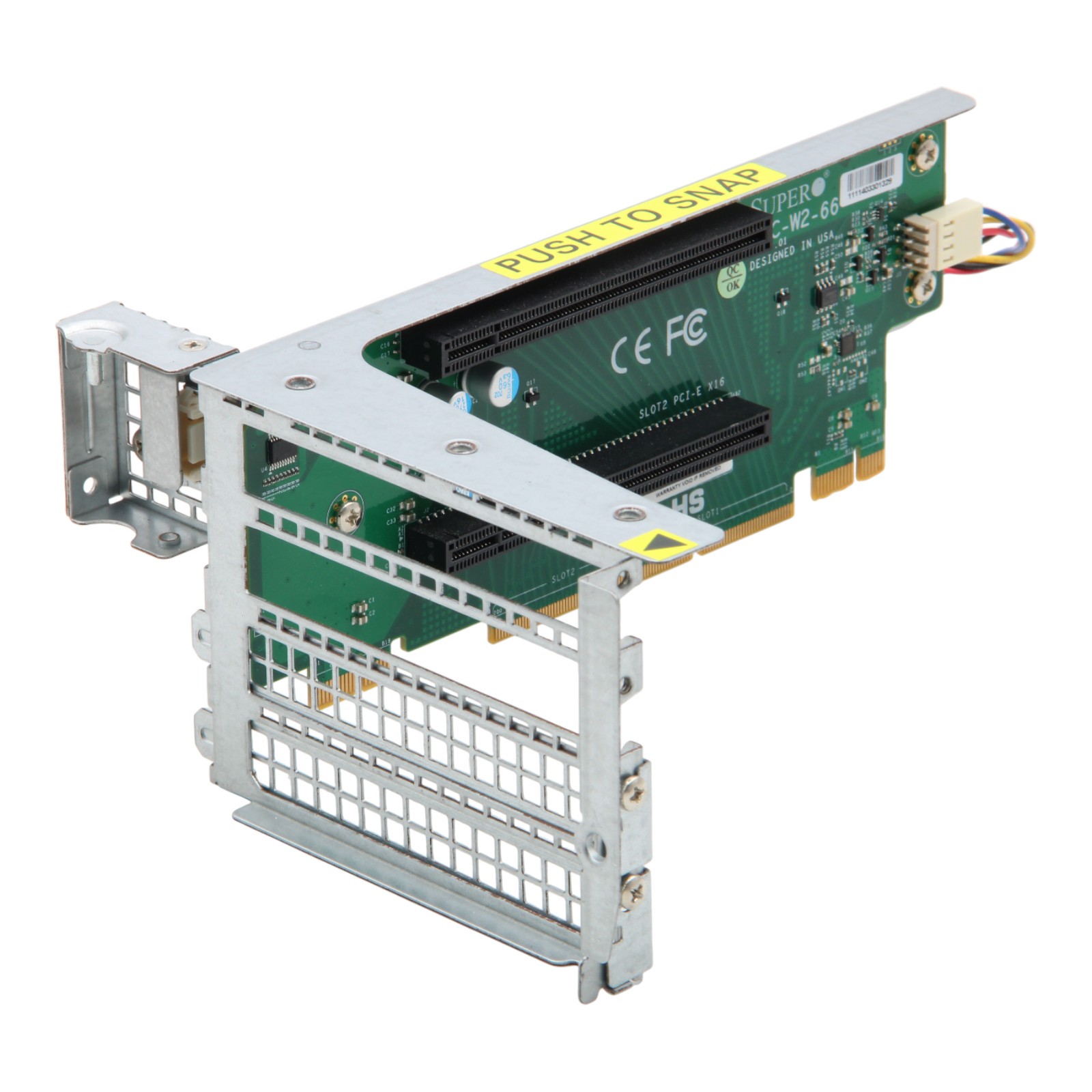 Supermicro Riser Board Cage RSC-W2-66 2x PCIe 3.0 x16 with Bracket for CSE-829U