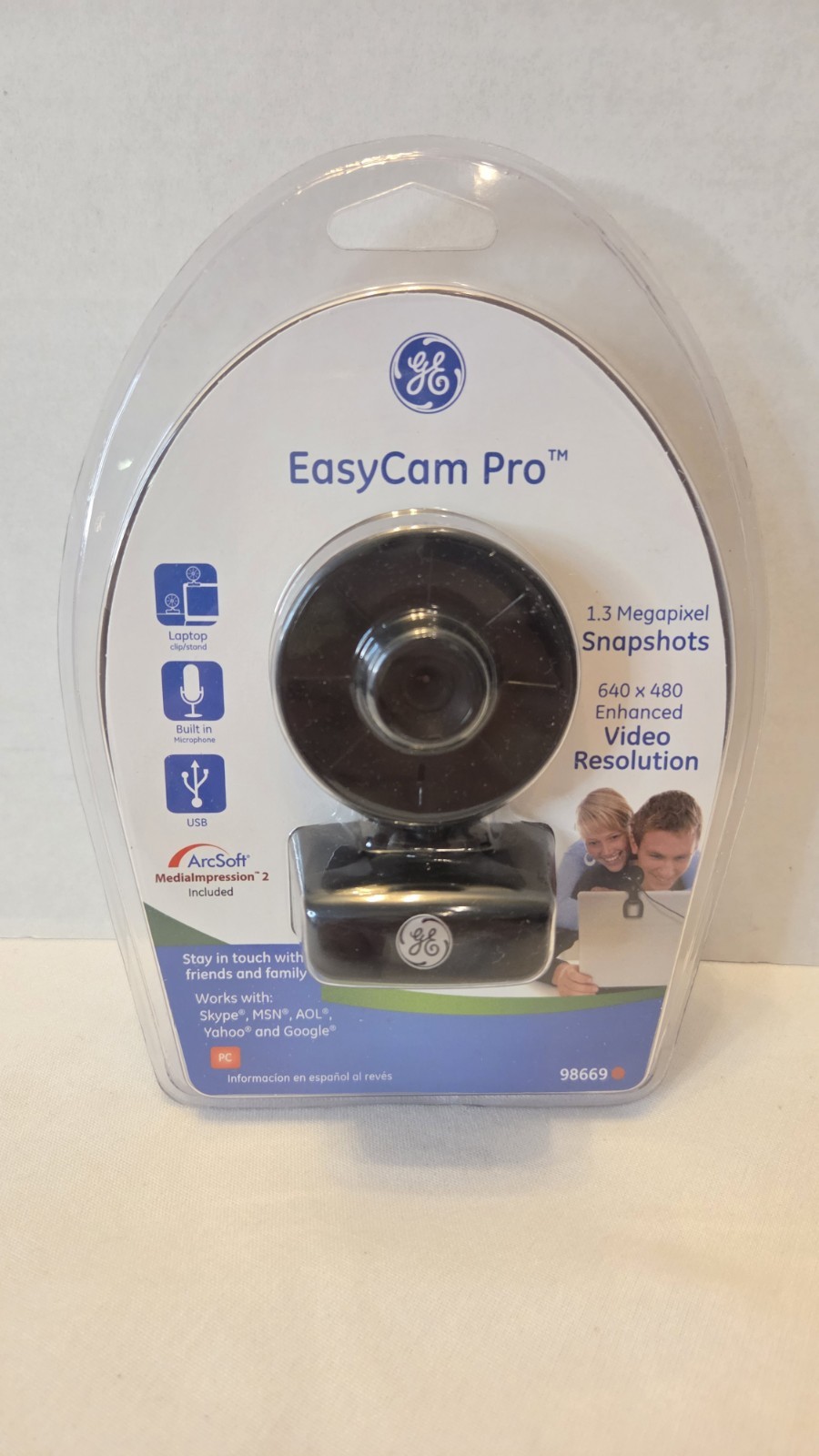 General Electric GE Web Camera EasyCam Pro 98669 1.5 Megapixel  640x480 -New 