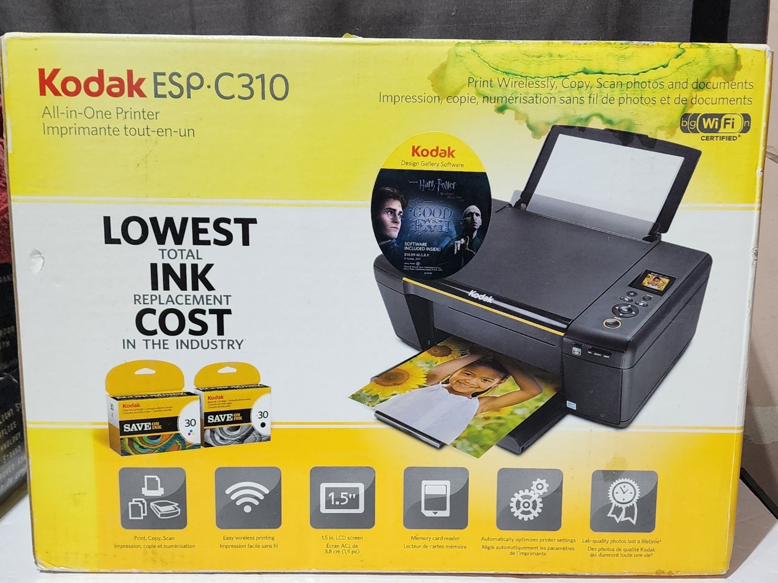 Kodak ESP C310 All-In-One Inkjet Printer New In Box Harry Potter Edition Sealed
