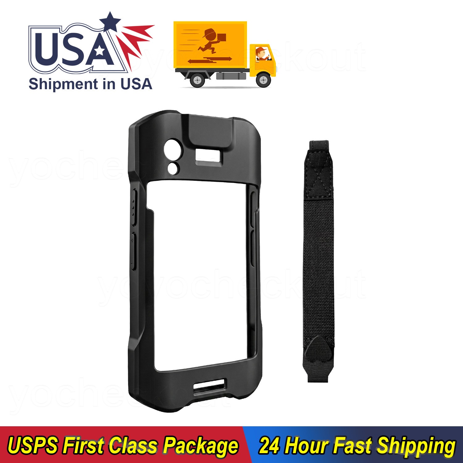 New Protective Sleeve Cover Case Rugged Boot For Zebra TC21 TC26 with Hand Strap