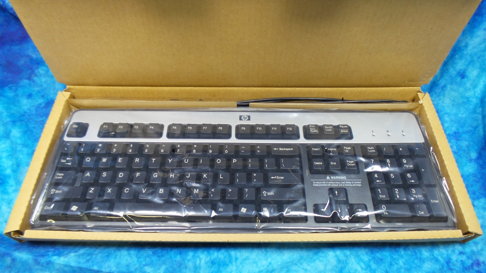 HP KU-0316 104-Key Wired USB Standard Desktop Keyboard 434821 Silver - Brand New
