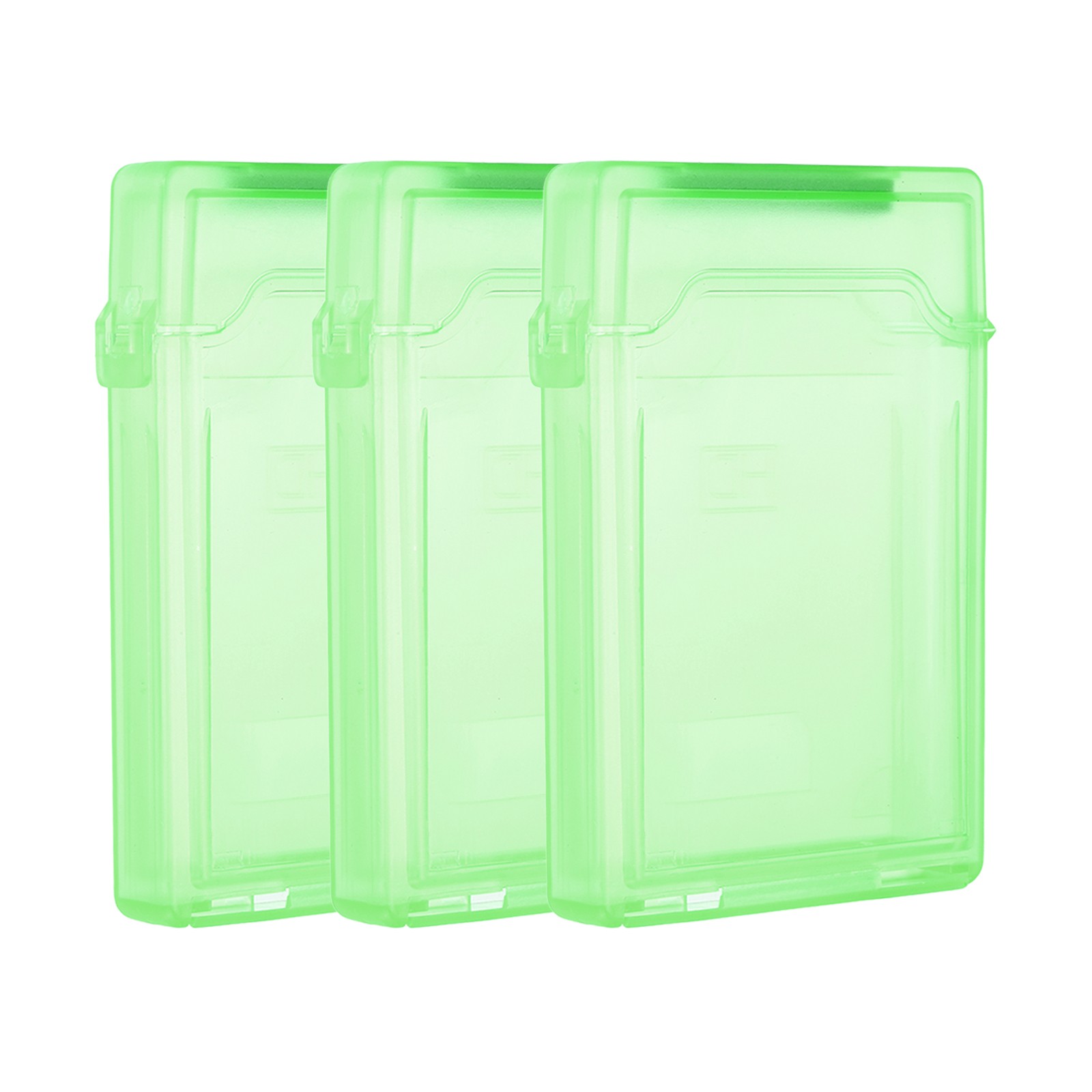 4.5" x 3.2" Hard Drive Disk Case, 3Pcs Plastic Hard Disk Storage Case, Green