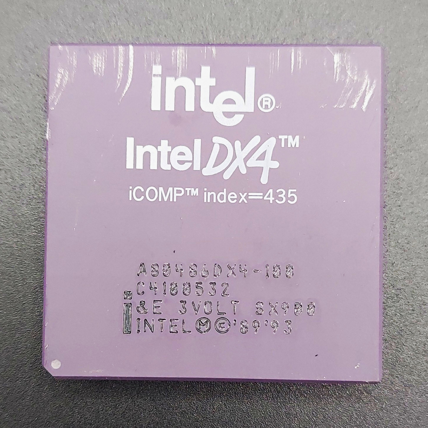 Intel i486 DX4 80486 CPU A80486DX4-100 100MHz Socket 3 Single-Core 8KB