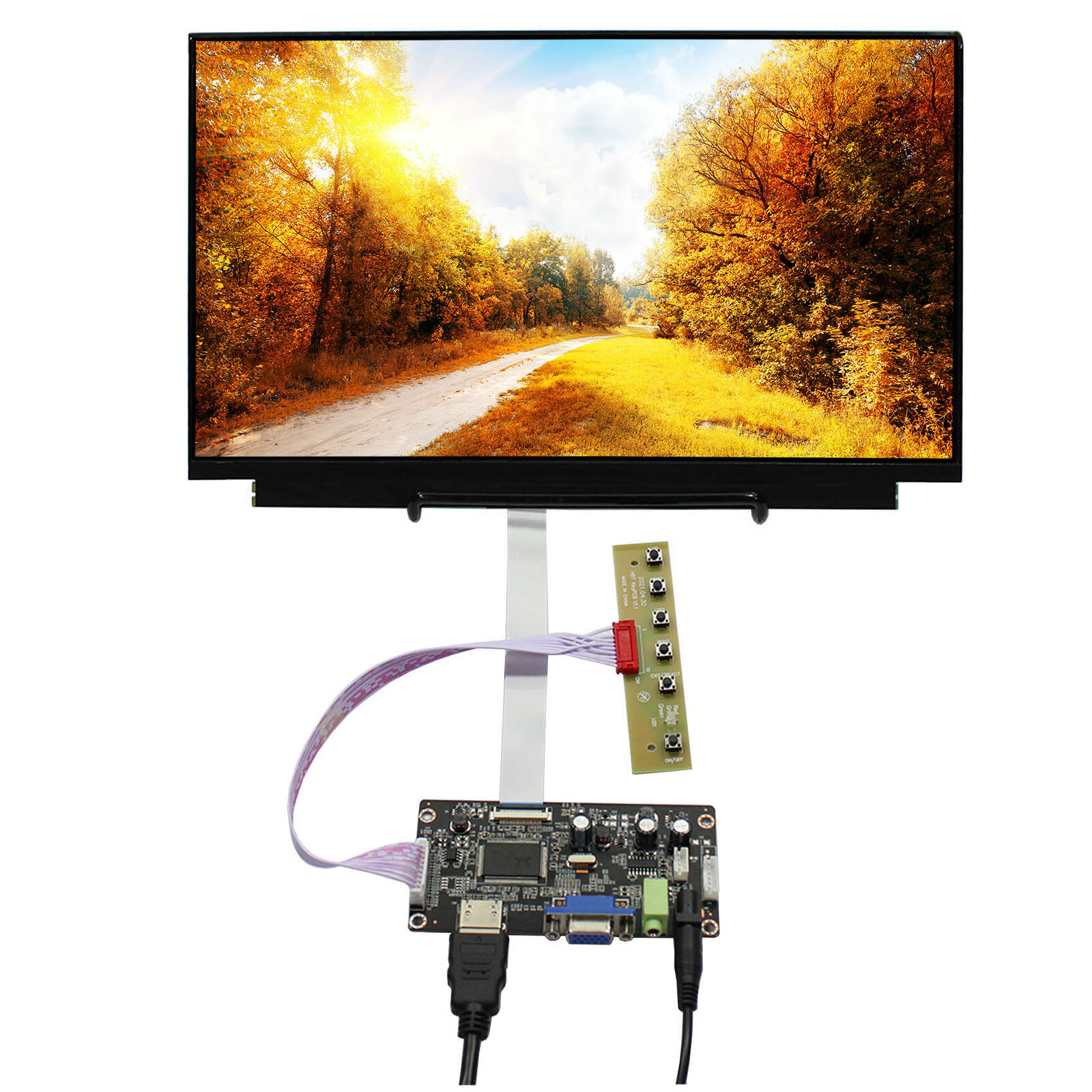 HDMI VGA LCD Controller Board 13.3inch 1920X1080 eDP IPS LCD Screen