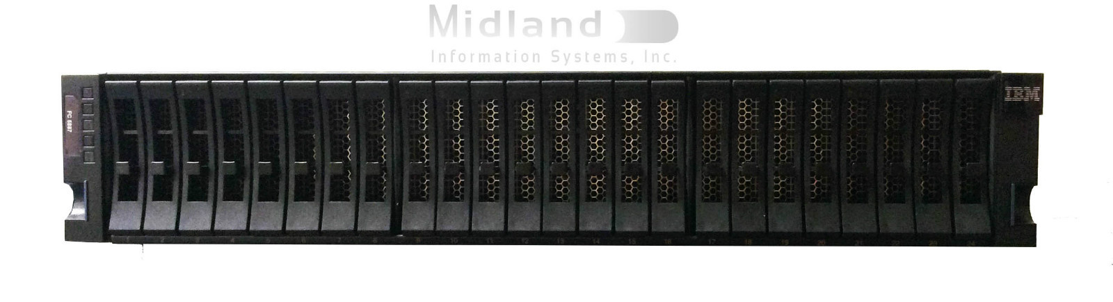 IBM 5887 EXP 24S 24-Bay SAS 2.5" SFF-2 Drive Expansion Drawer Mode 1 with rails