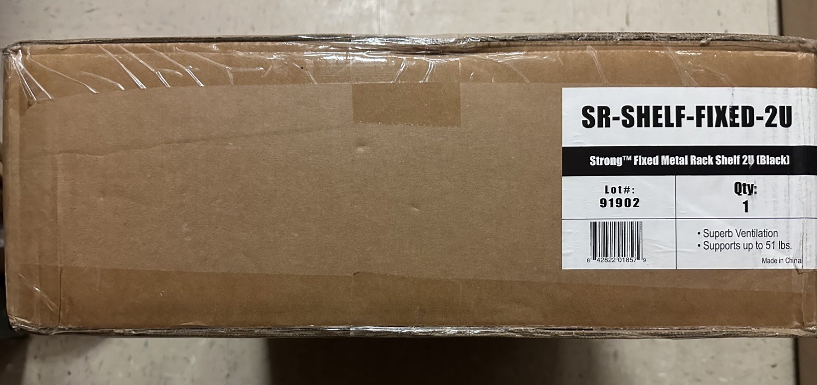 Strong SR-SHELF-FIXED-2U 2 Space Rack Mount Shelf Brand New