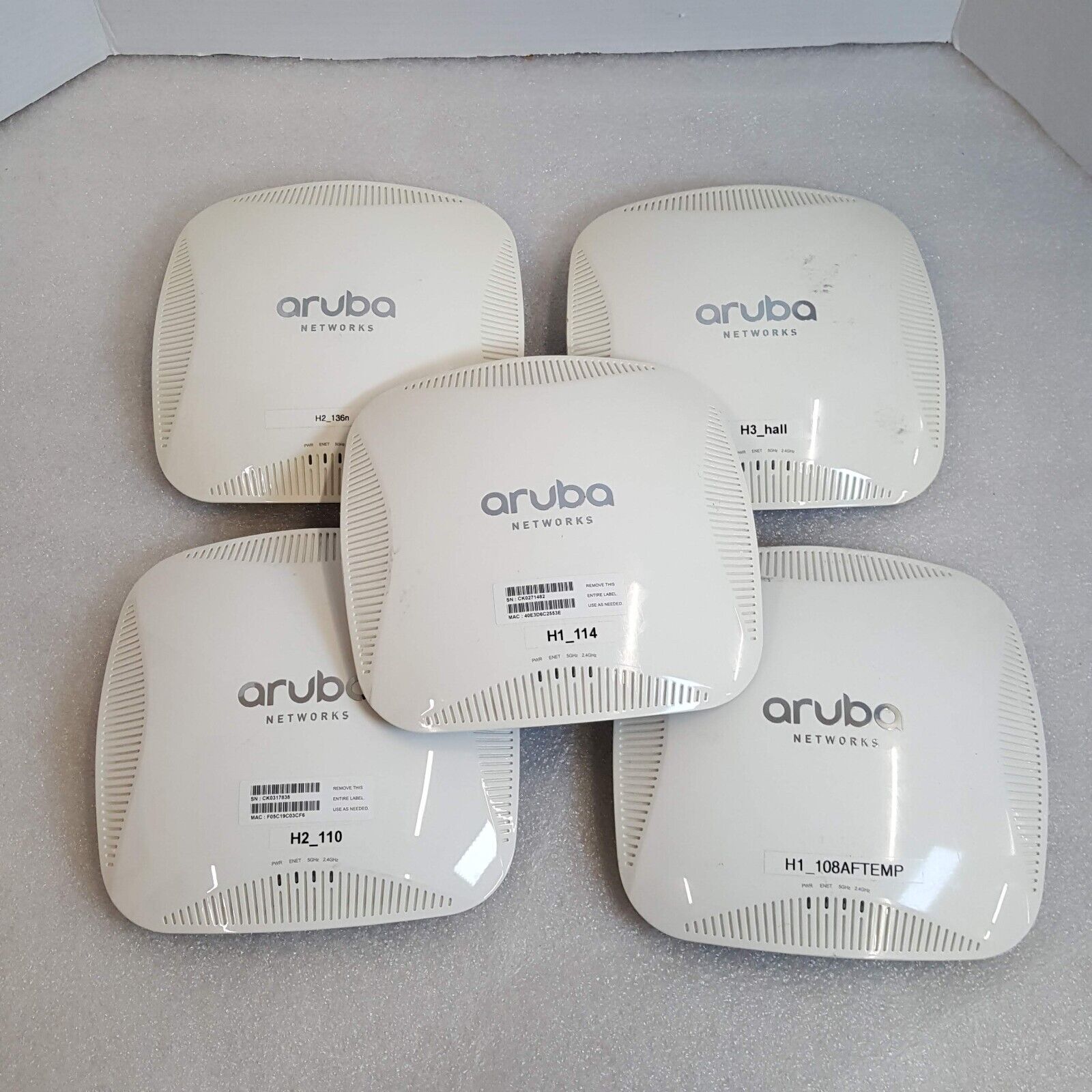 LOT OF 5 Aruba Networks APIN0215 2.4 GHz 5 GHz Controller-Managed Access Point