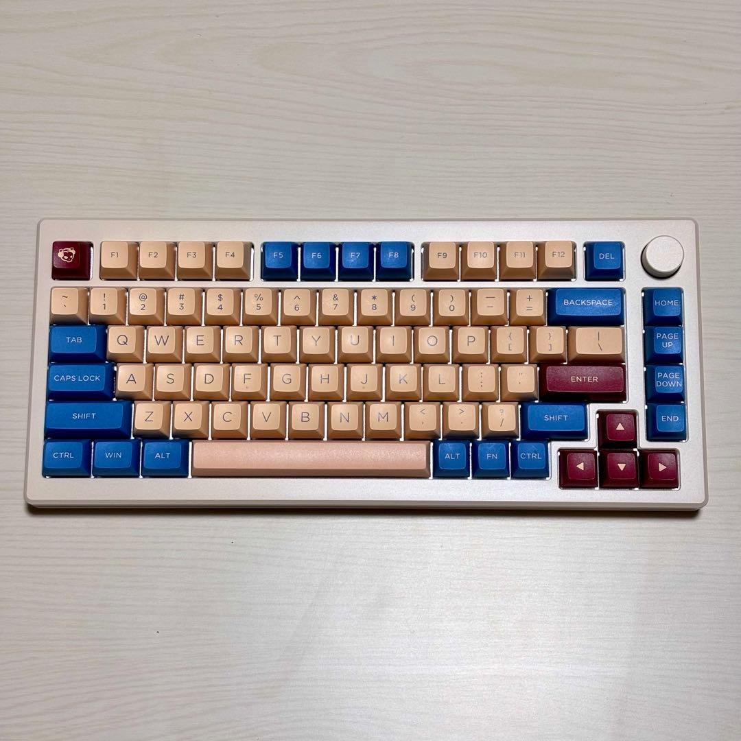 Akko MOD007B-HE 82-Key Keyboard Cream Yellow Switch Pbt Osa Keycaps Aluminum Rgb