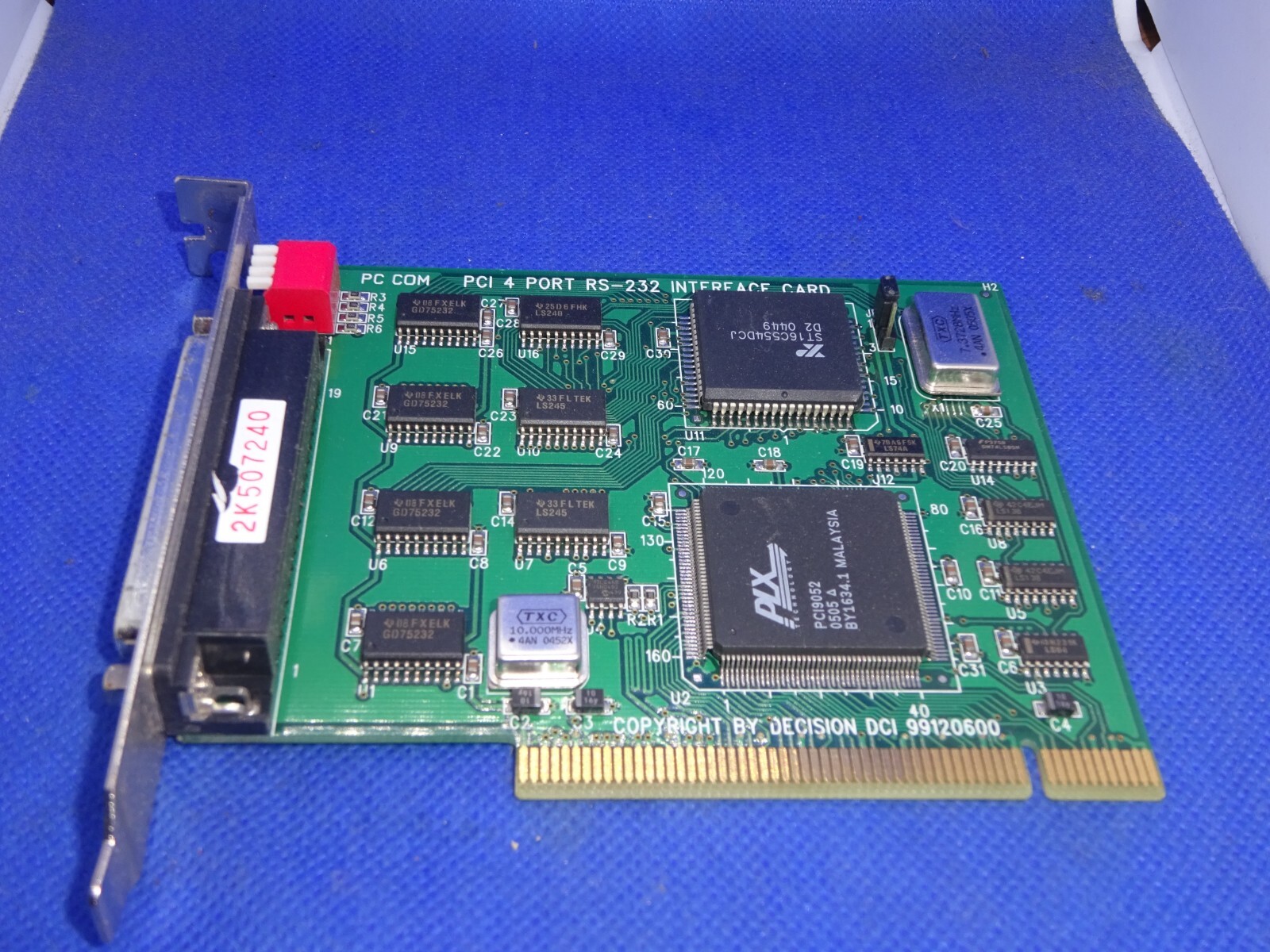DECISION DCI 99120600 PCI 4 PORT RS-232 SERIAL CONTROLLER #GK7916
