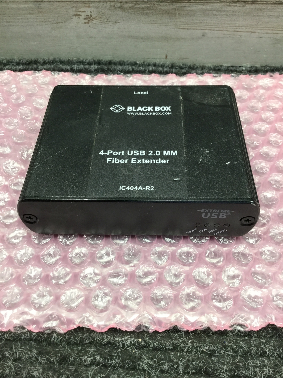 Used Black Box 4 Port USB Multimode Fiber Extender  IC404A