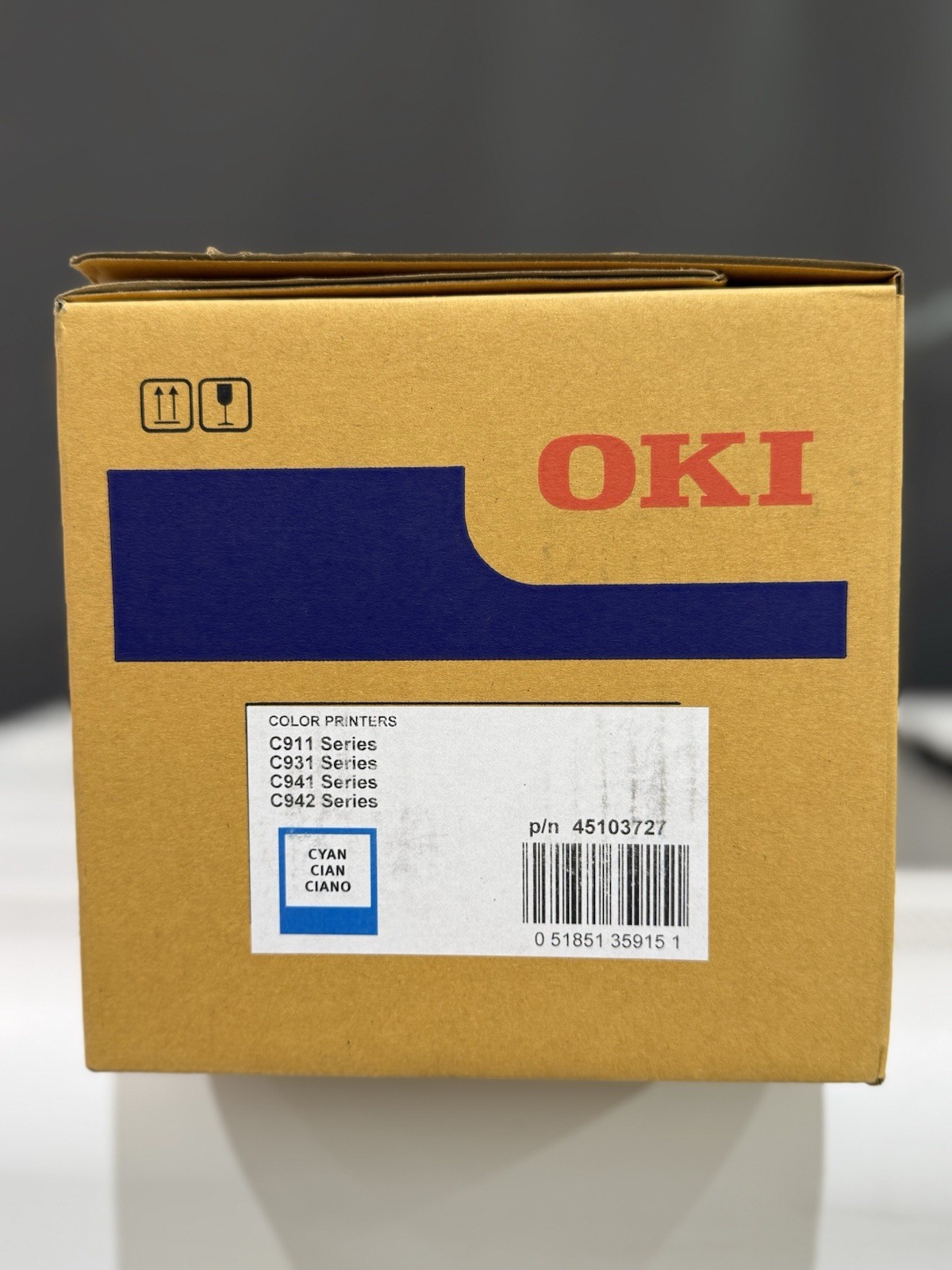 Oki Genuine Drum for C911, C931, C941, and C942 Series CYAN