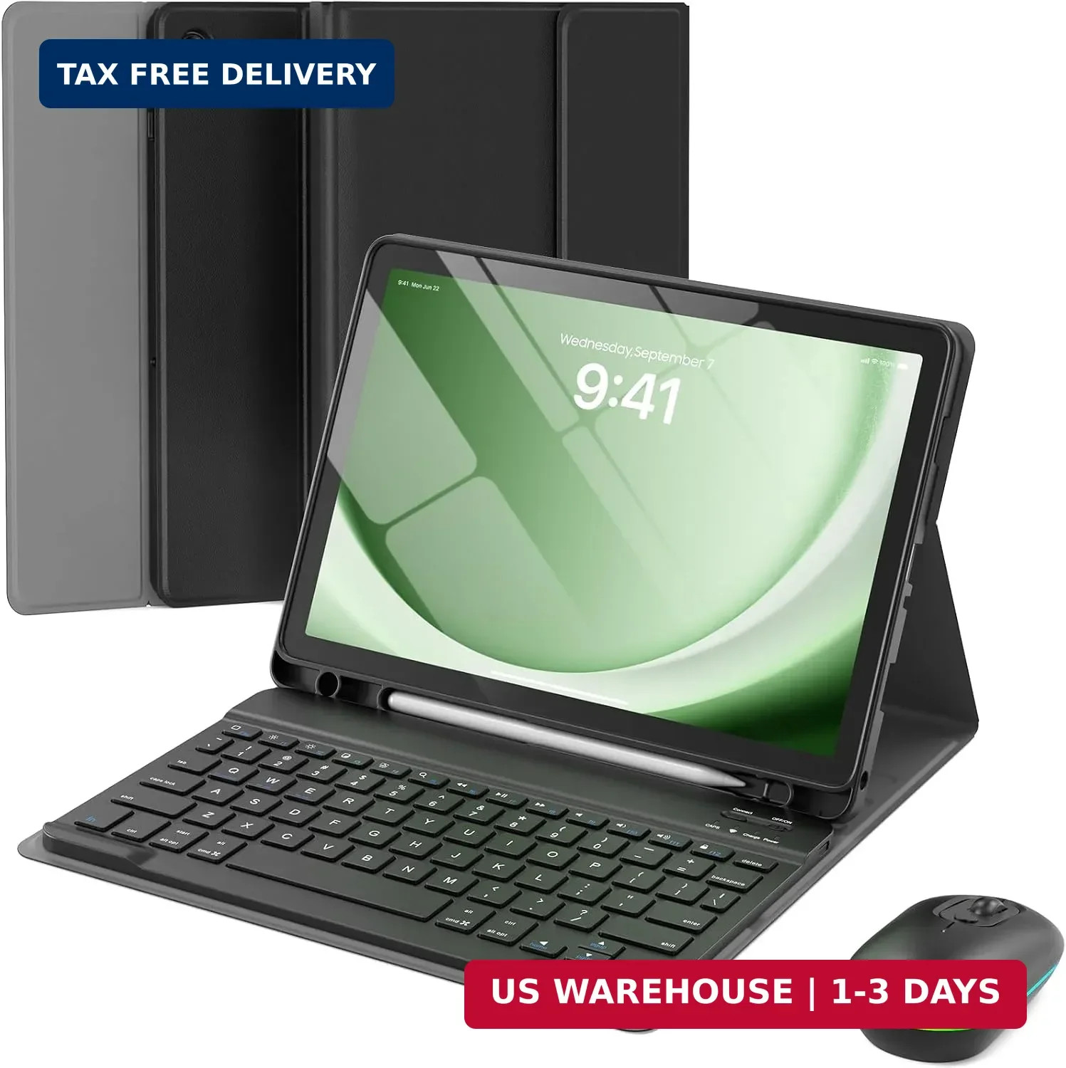 for Samsung Galaxy Tab A11 Plus/A9 Plus Case with Keyboard
