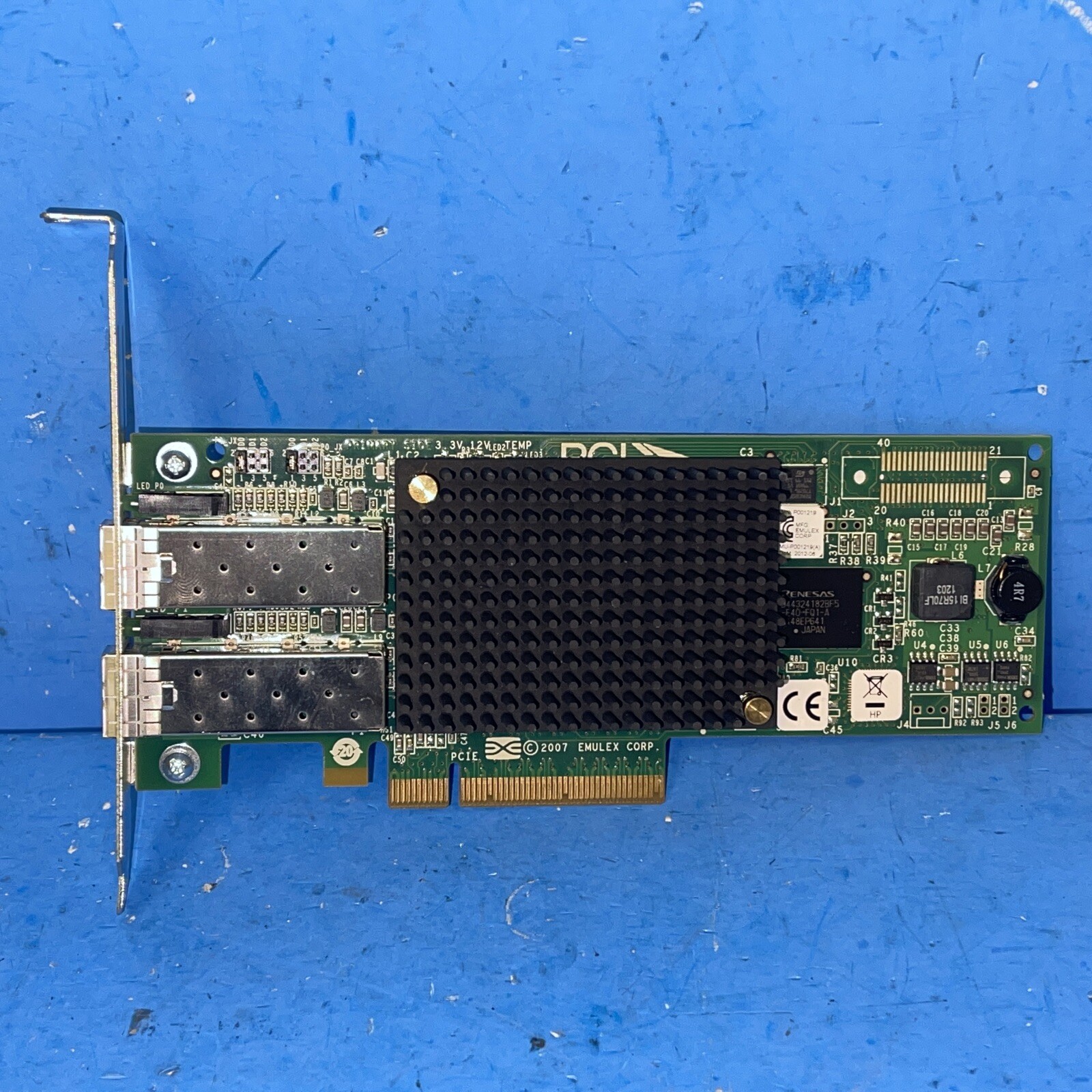 HP Emulex LPE12002 2-Port 8GB SFP Host Bus Adapter w/ 2x SFP 489193-001