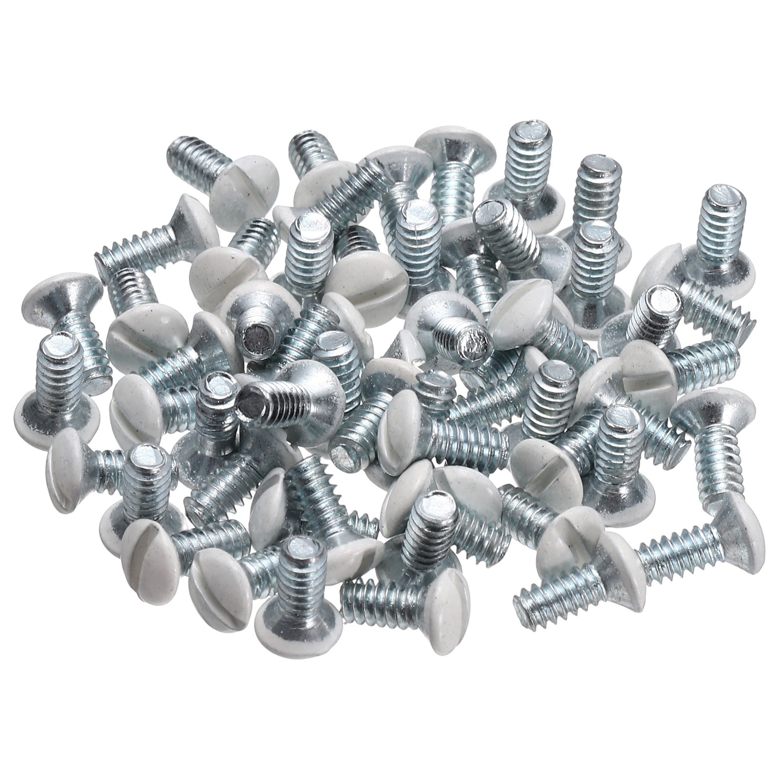 50 Pcs Wall Plate Screws 3/8" Long 6-32 Thread Beige, Electrical Outlet Screws
