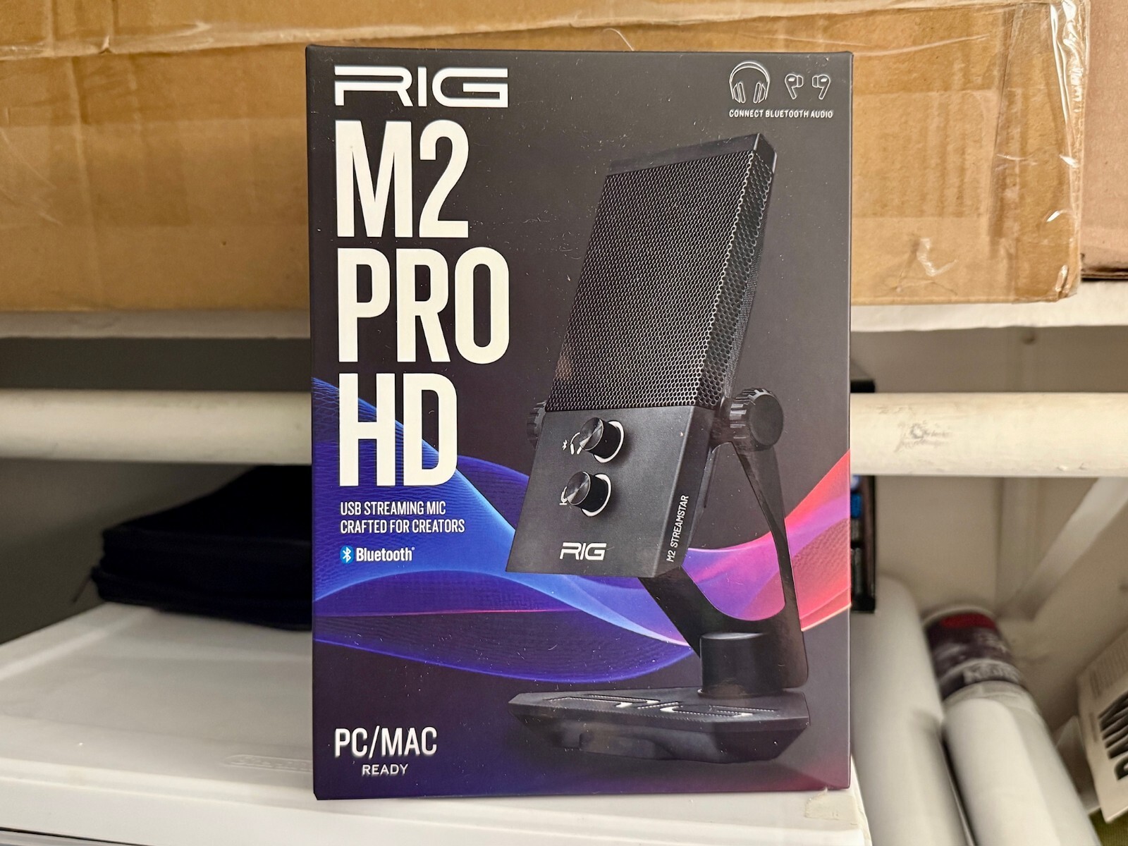 RIG M2 Pro HD USB Streaming Microphone 24-Bit Bluetooth aptX Podcast Gaming
