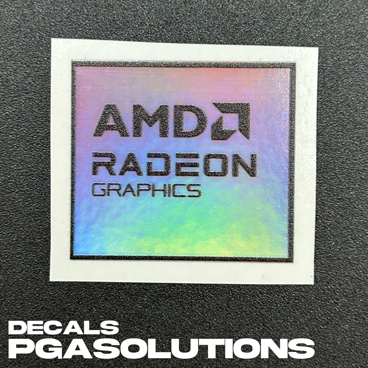1x AMD Radeon Graphics Desktop / Laptop Custom Sticker Label (Holographic)