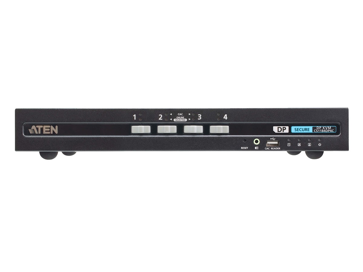 ATEN CS1184DP4C Secure 4-Port DisplayPort KVM Switch CAC 4K