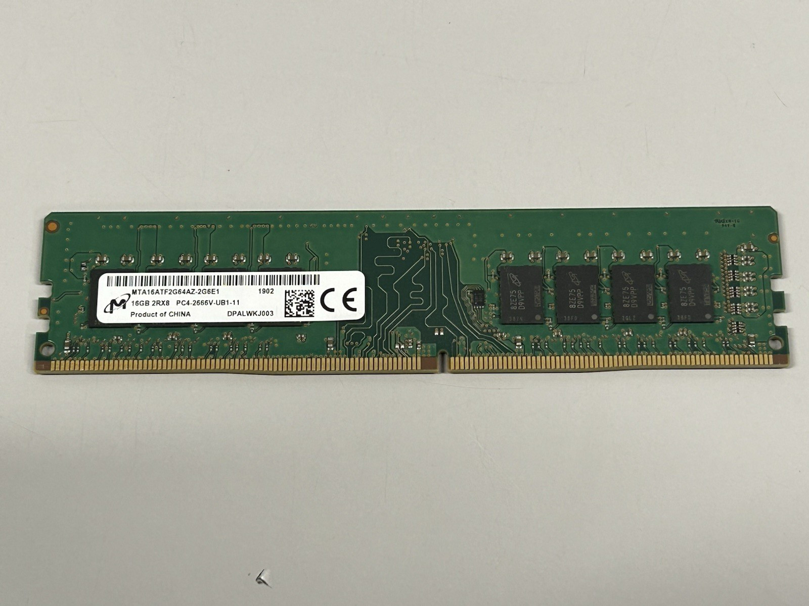 Micron 16GB 2Rx8 PC4-2666v DDR4 Desktop Ram Memory MTA16ATF2G64AZ-2G6E1