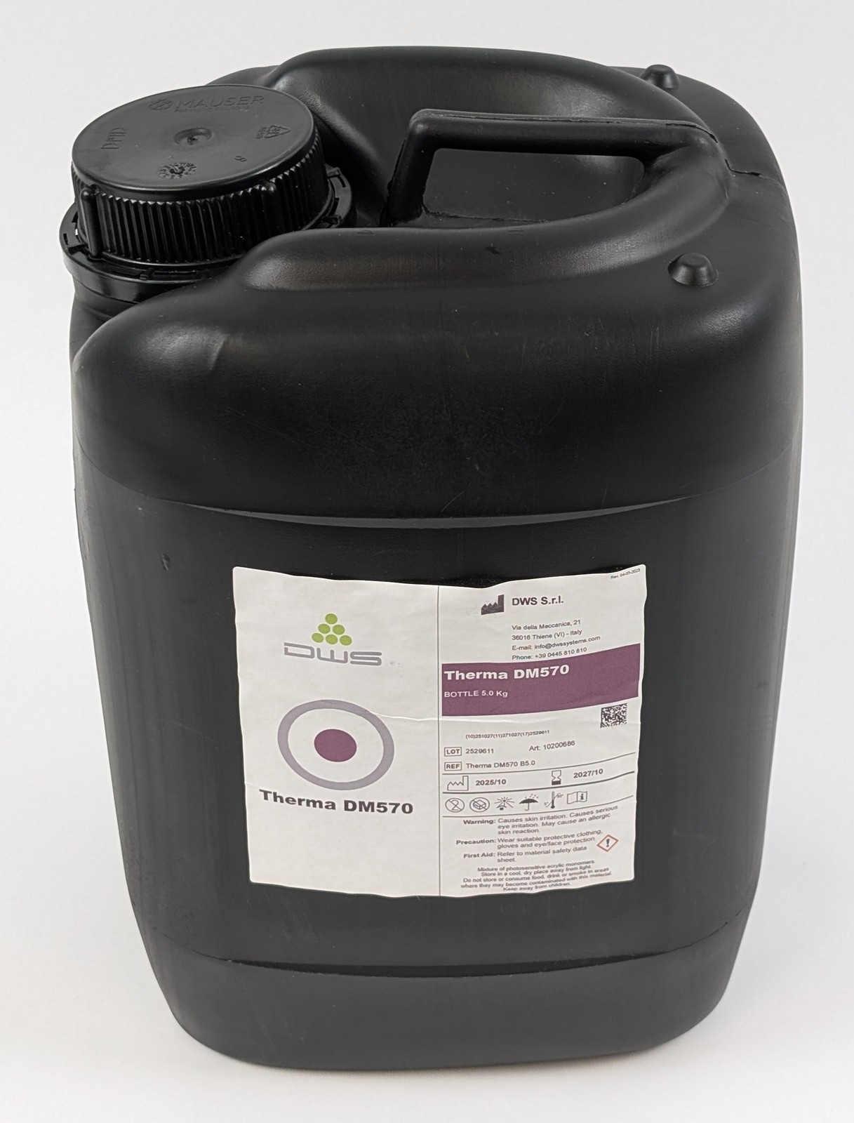 DWS Therma DM570 3D Printer Photopolymer Resin High Temp Resistance 5.0 Kg