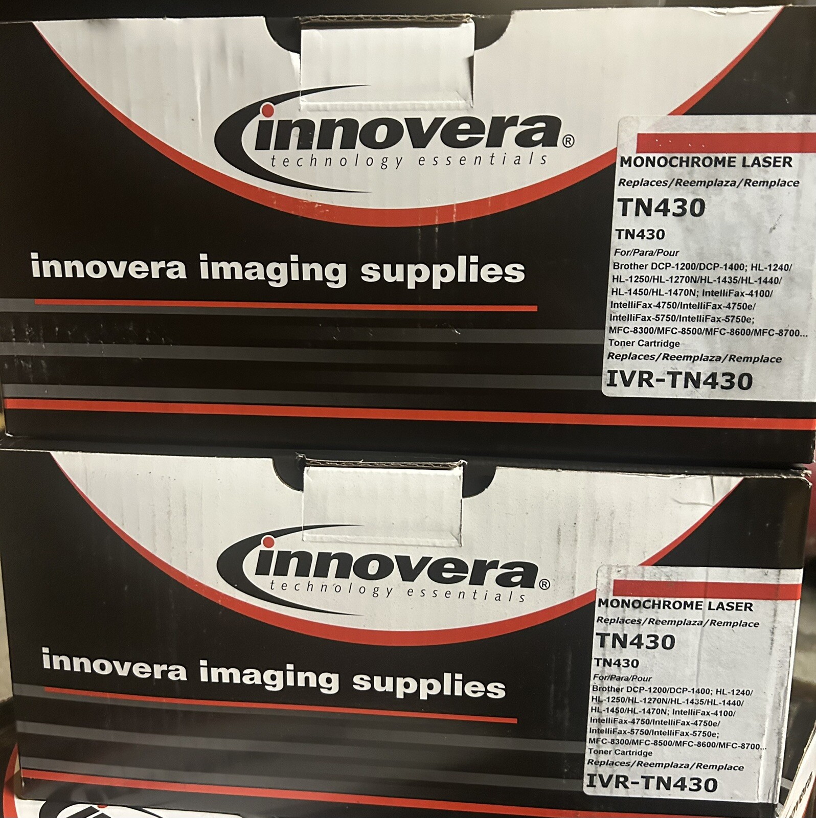 2-Ct Innovera Reman Black Toner Replacement for Brother TN430 IVRTN430