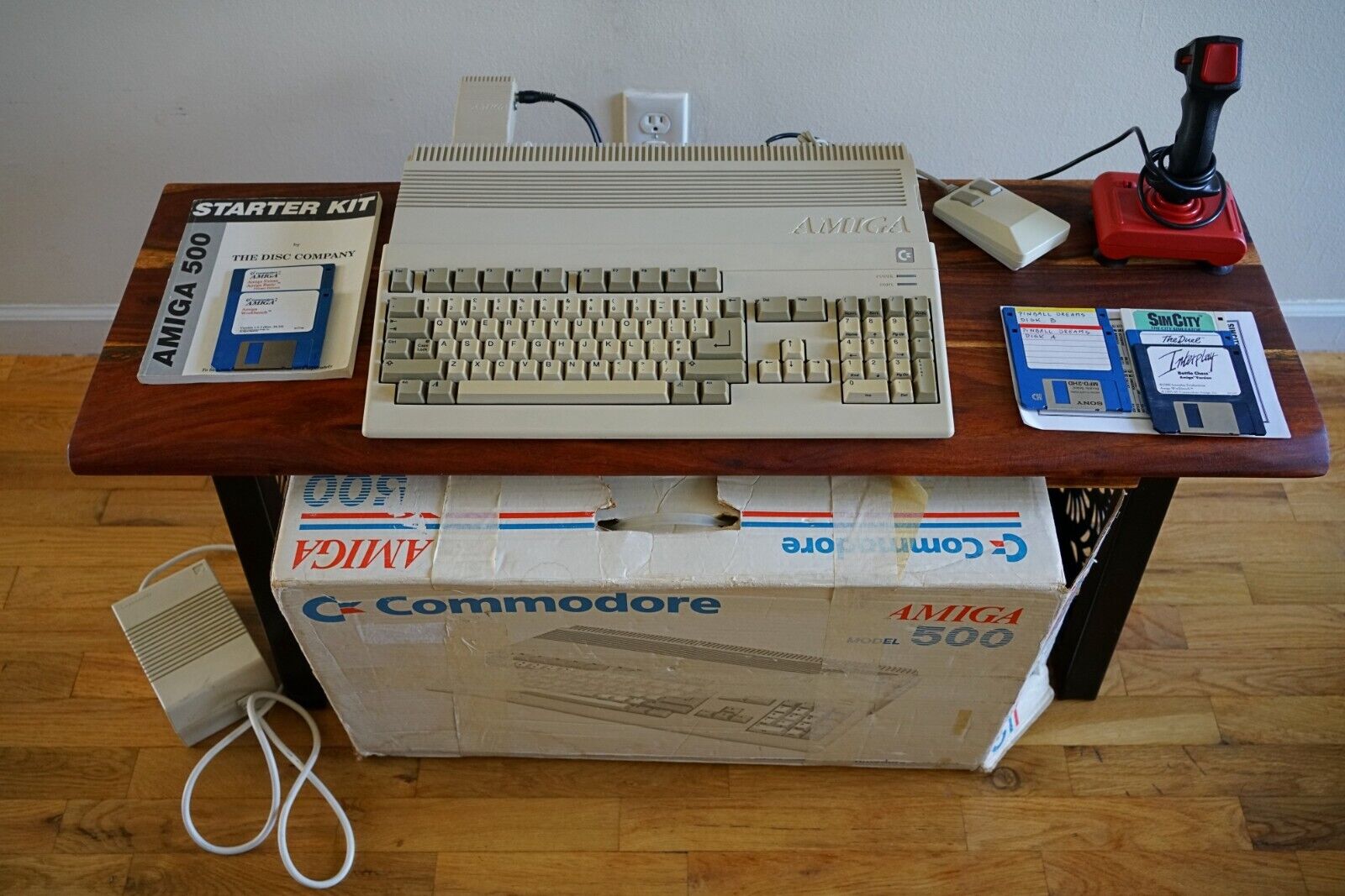 Commodore Amiga 500 Box PAL (UK) Player All Set Tested
