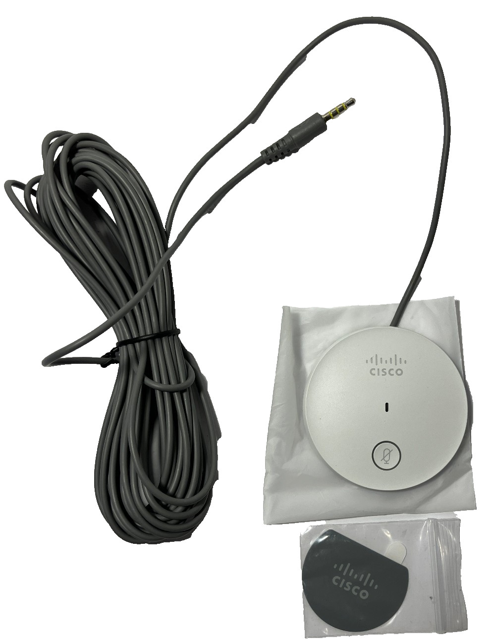 Cisco CS-MIC-TABLE-J Video Conference Table Microphone Mic TTC5-14 - 3.5MM NEW